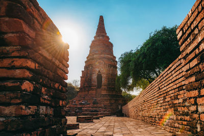 View of temple against sky