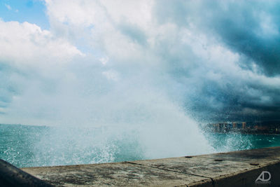 Scenic view of sea against sky