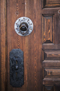 Close-up of door knocker