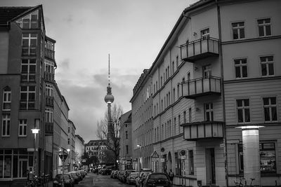 View of city street