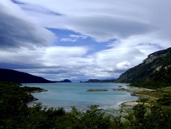 Scenic view of sea against sky