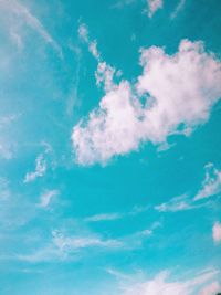 Low angle view of blue sky