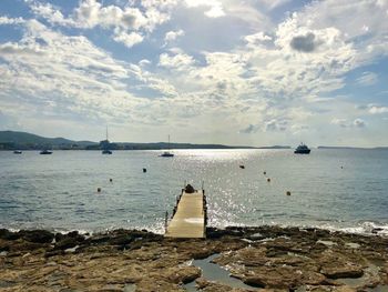 Scenic view of sea against sky