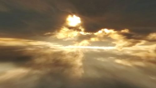 Low angle view of clouds in sky during sunset