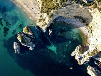 Aerial view beach