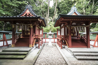 Place of worship against trees