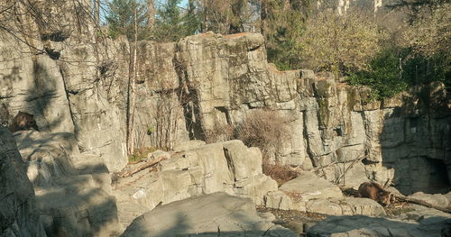 View of rock formations