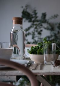 Close-up of drink on table