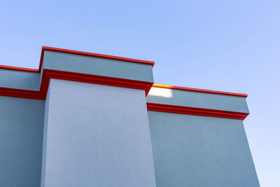 Low angle view of building against clear sky