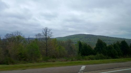 Country road passing through mountains