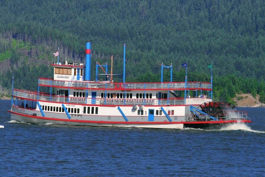 water, nautical vessel, transportation, waterfront, mode of transportation, sea, nature, ship, day, plant, tree, no people, passenger craft, outdoors, sailing, industry, ferry, travel, luxury, cruise ship