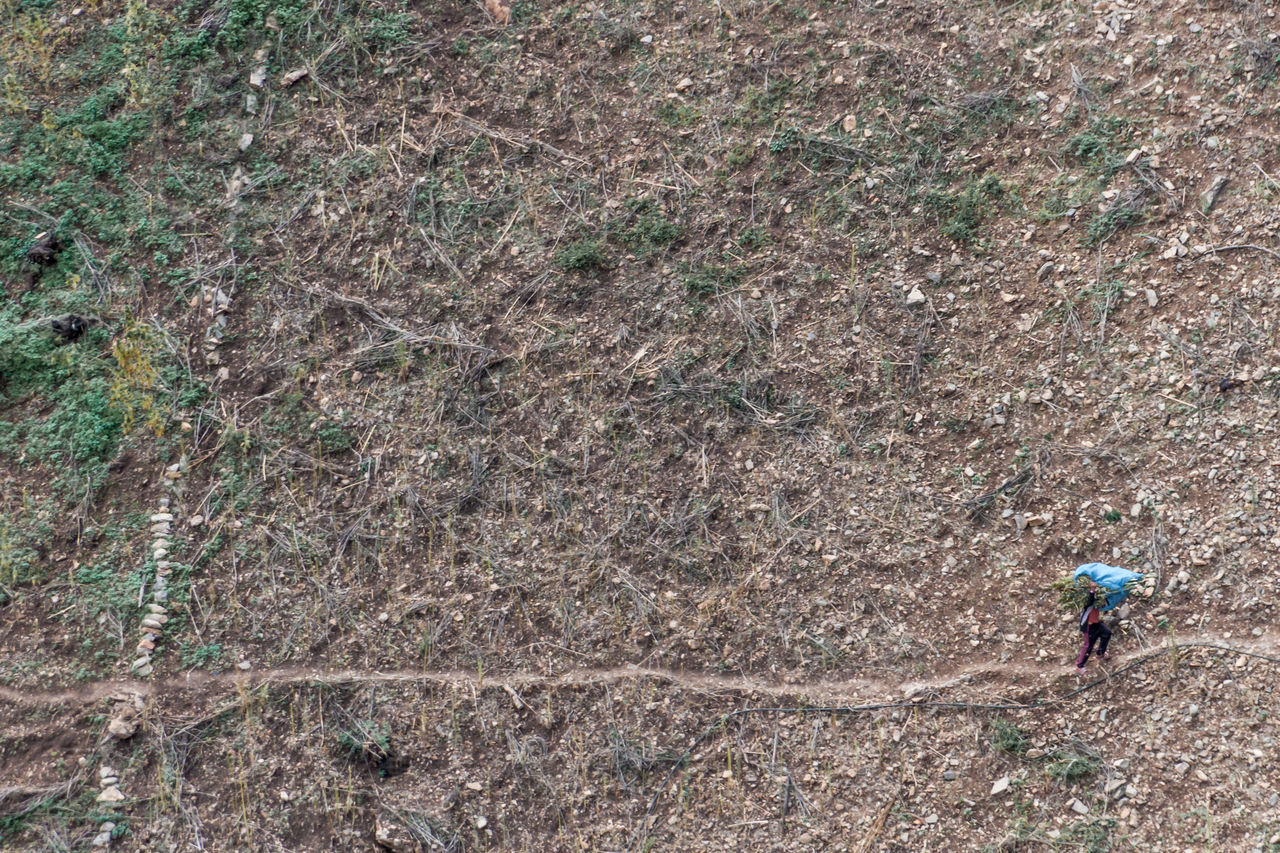 HIGH ANGLE VIEW OF MAN SURFING ON FLOOR