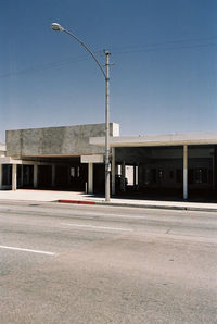 View of built structure against clear sky