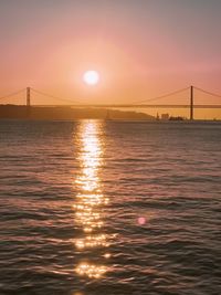 Sunset shot of lisbon