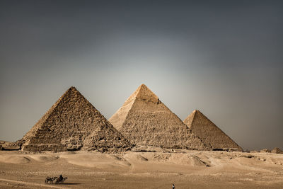 Pyramids at desert