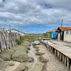 Panoramic shot of buildings against sky