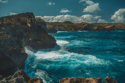Scenic view of sea against sky