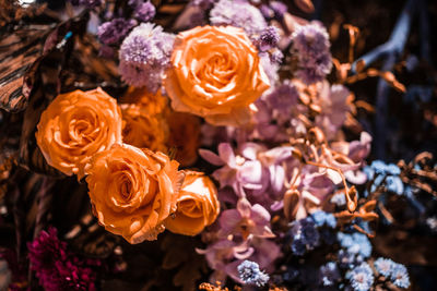 Close-up of rose bouquet