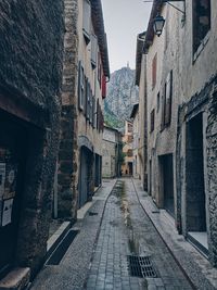 Street amidst buildings in city