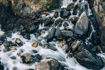 Aerial view of waterfall