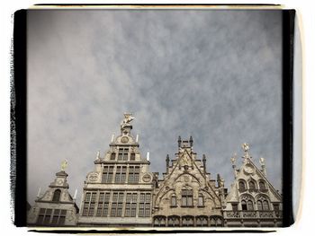 Low angle view of building against sky