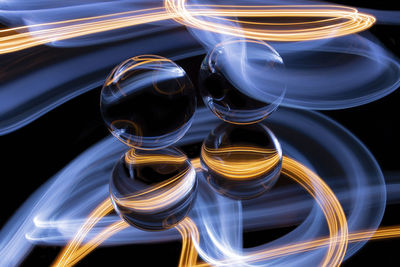 Digital composite image of light painting