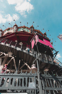 Low angle view of traditional building against sky