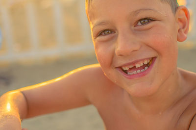 Portrait of smiling boy