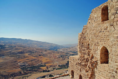 The historic crusader castle in al-kerak, jordan