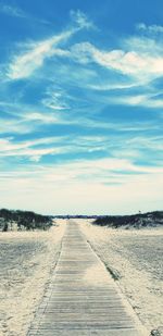 Scenic view of road against sky