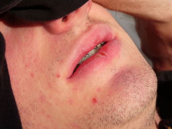 Close-up of young man