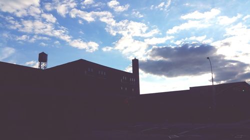 Low angle view of built structure against the sky