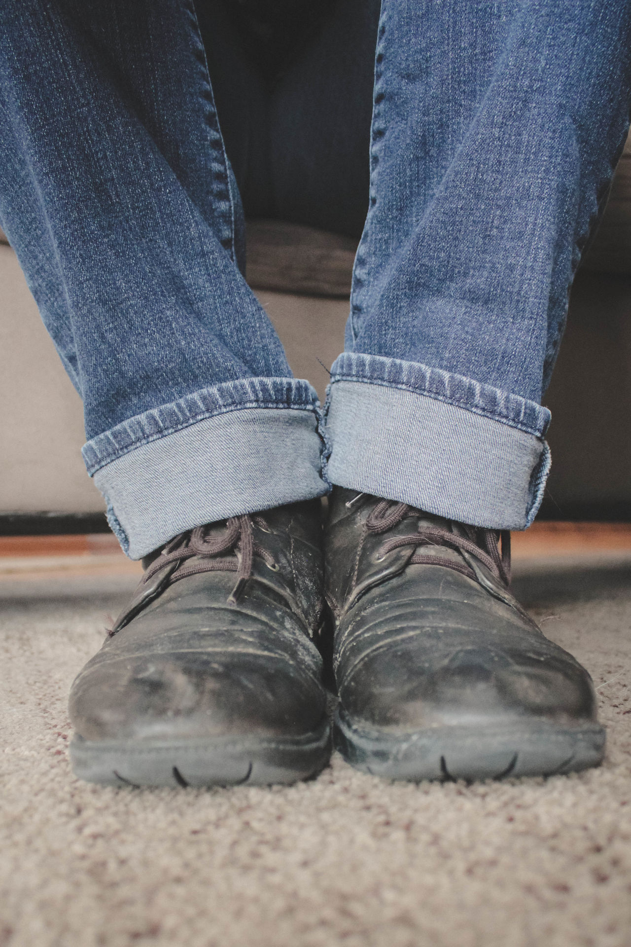 Cuffed jeans