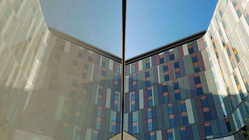 Modern building against sky in city