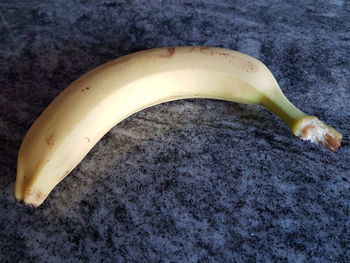 High angle view of bananas on table