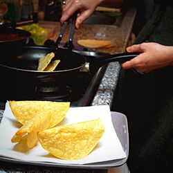 Close-up of preparing food