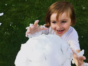 Portrait of smiling girl