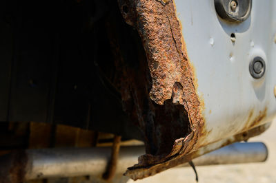 Close-up of rusty metal