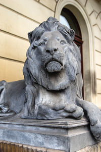 Low angle view of statue