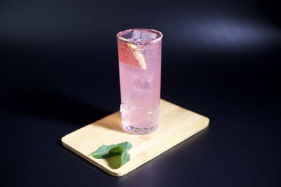 Close-up of drink on table