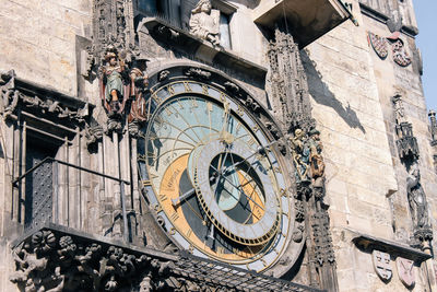 Low angle view of clock tower