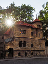 Low angle view of historical building against sky