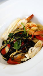 Close-up of meal served in plate