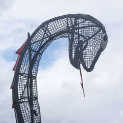 Low angle view of ferris wheel against sky