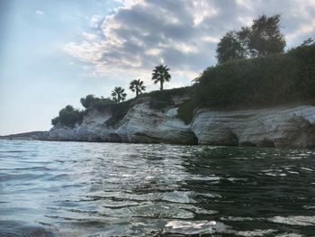 Scenic view of sea against sky