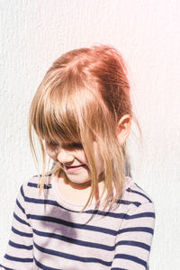 Close-up portrait of girl