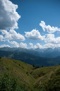 Scenic view of landscape against sky