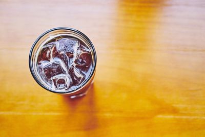 Close-up of coffee on table