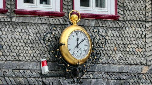 View of clock on wall