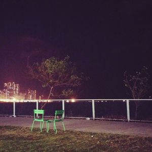 View of tree at night